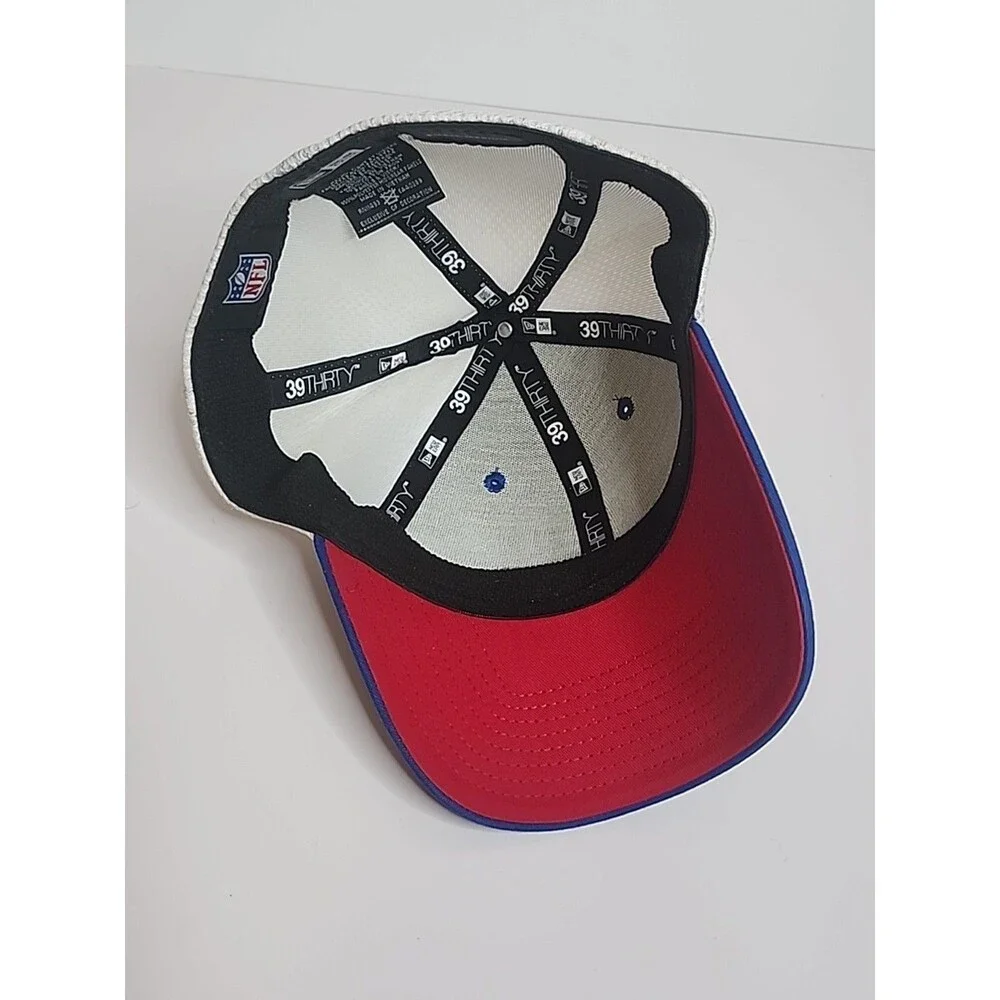 New York Giants New Era 39Thirty Hat Cap Blue White Size Small/ Medium EUC